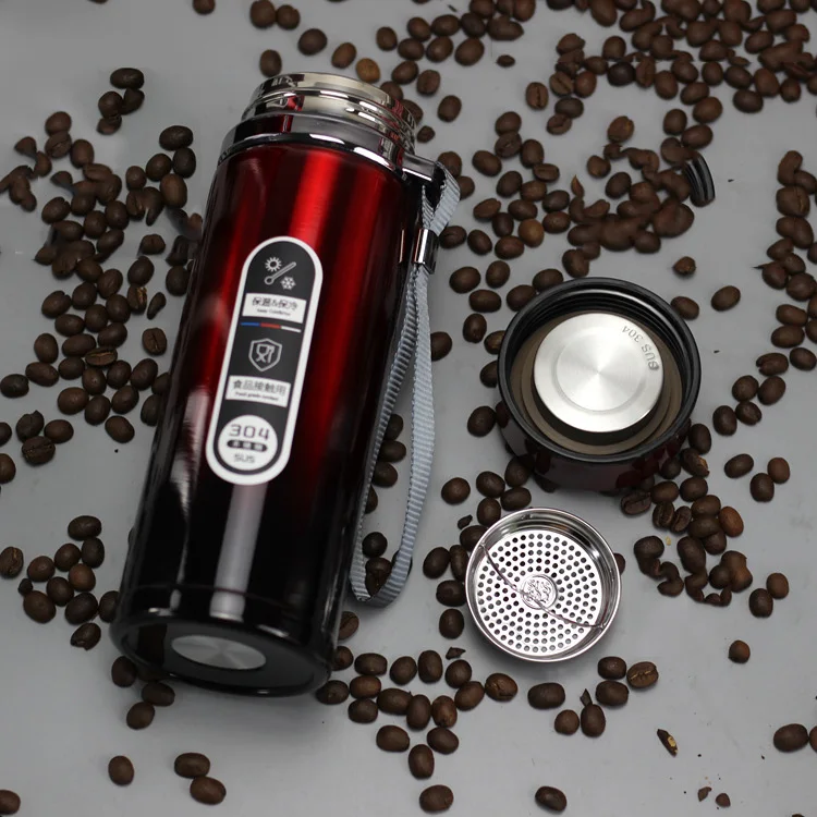 

500ml 750ml 900ml Portable Double Stainless Steel Vacuum Flasks Coffee Tea Thermos Mug Sport Travel Mug Large Capacity Thermocup