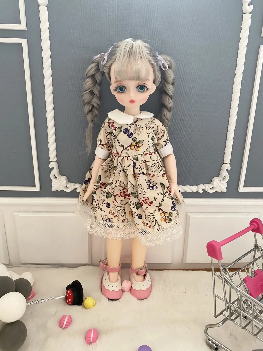 Изменяемая парик BJD кукла для 30 см Bjd с игрушка окружность головы 15 5 мини игрушки