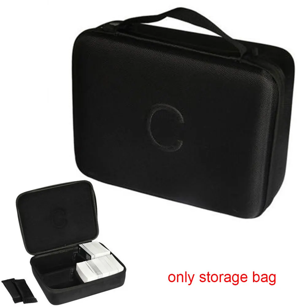 

Black Removable Dividers EVA Storage Bag Case Square Travel Holder Game Card