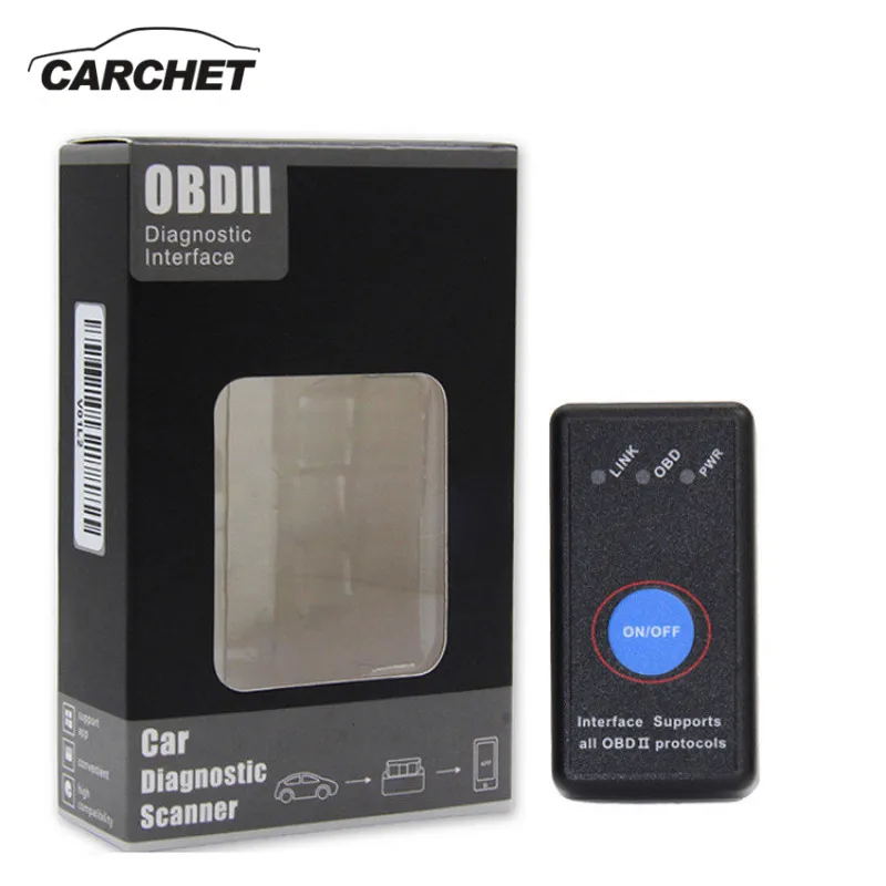 CARCHET Super Mini elm327 Bluetooth OBD2 V1.5 Elm 327 V 1 5 OBD 2 Автомобильный диагностический инструмент