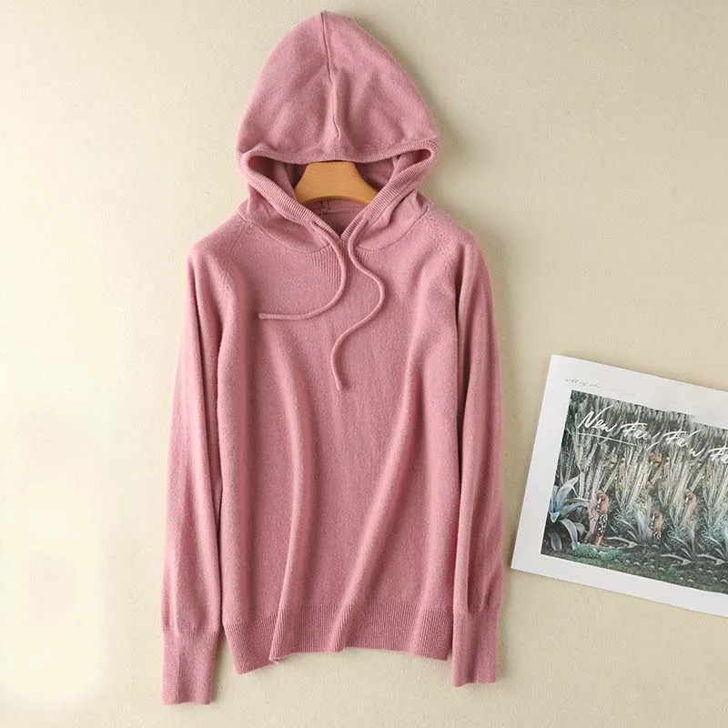Womens wool Sweaters Winter Tops cashmere Sweater Women Pullovers Knitted Sweaters Pullover New style - Цвет: pink