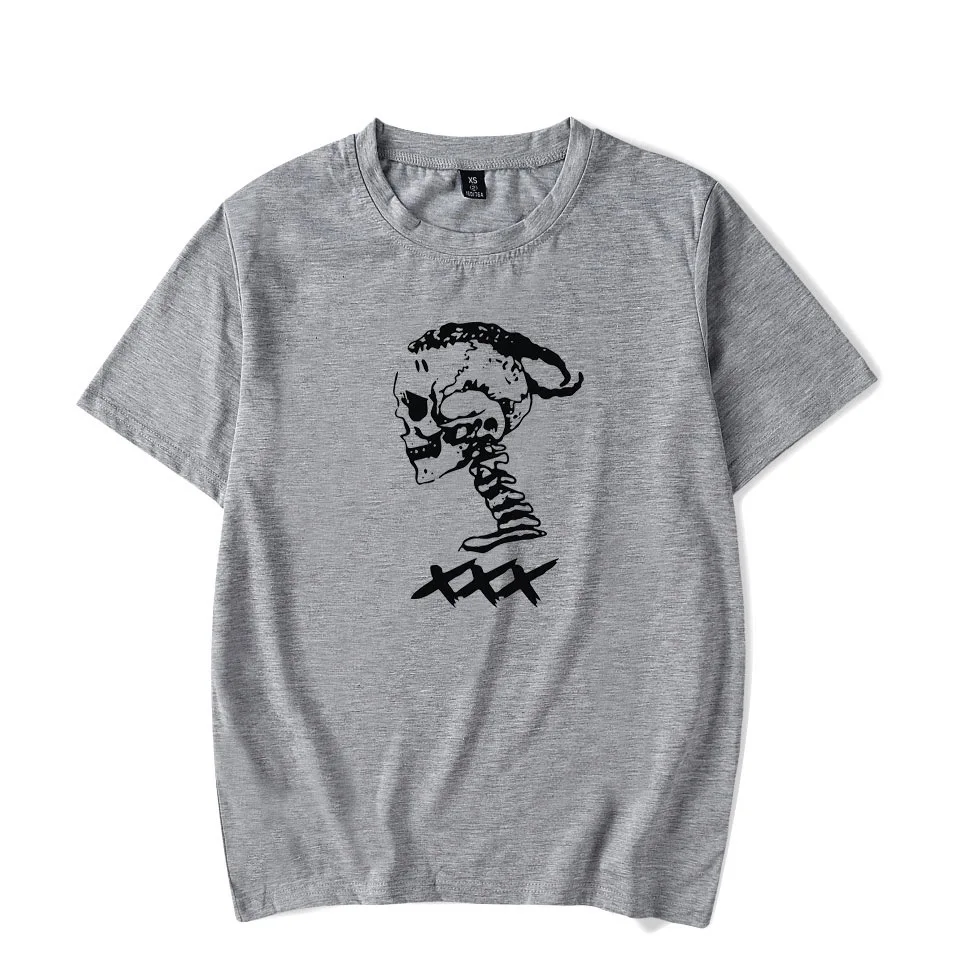 Футболка унисекс Merch xxxtentacion хлопковая с коротким рукавом белая розовая черная