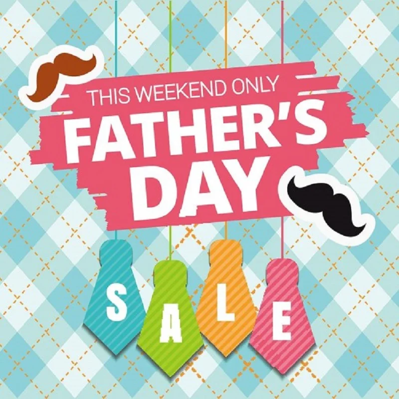 Nitree фотостудия Подставки для фотографий на День отца фон голубой Виниловый