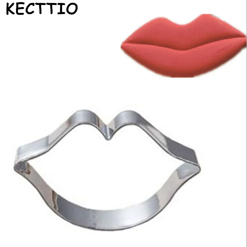 Форма для торта из нержавеющей стали сексуальная форма губ нож печенья формы