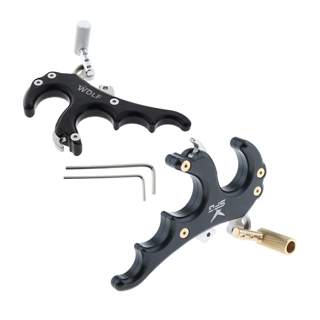 2 шт. блочный лук для стрельбы из лука триггер 4 пальца захват аксессуары целевой