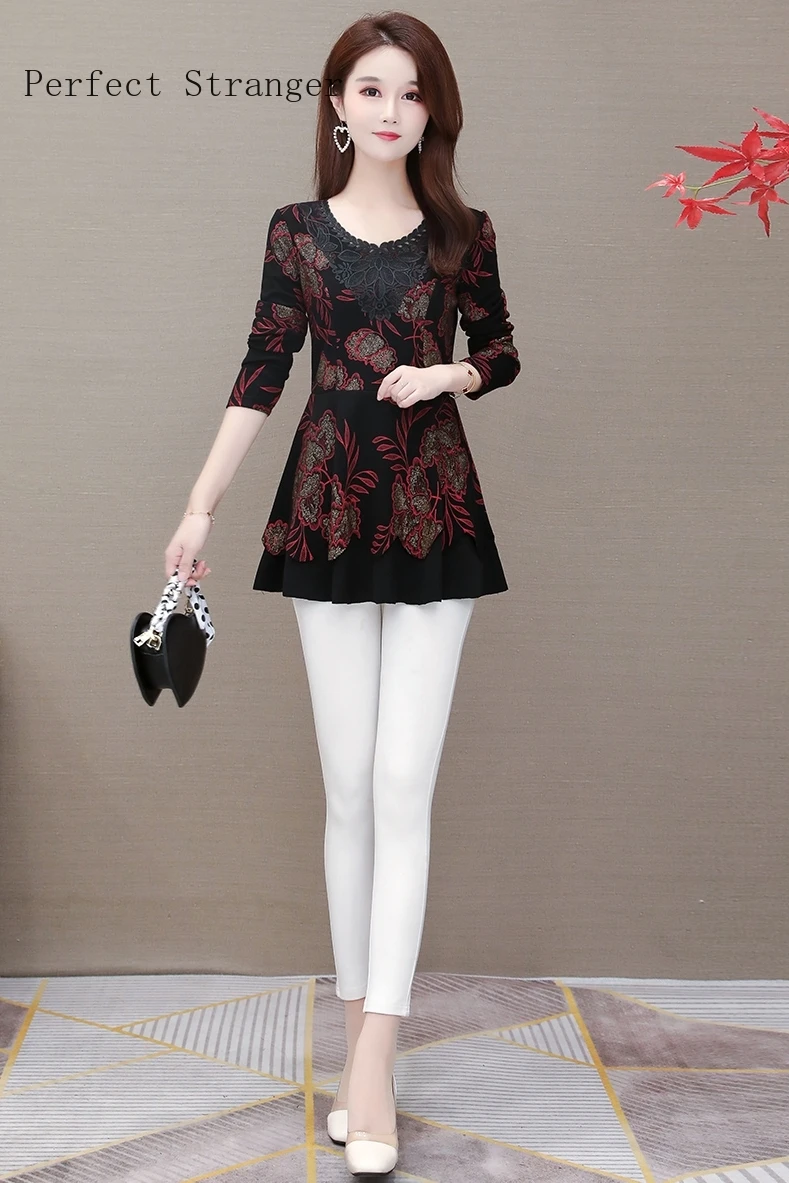 

New 2021 women simply style Women's blouse Long shirts Chiffon tops Plus Size