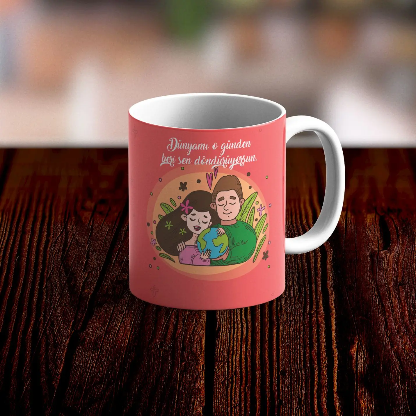 

Romantic Design White Mug Cup No12