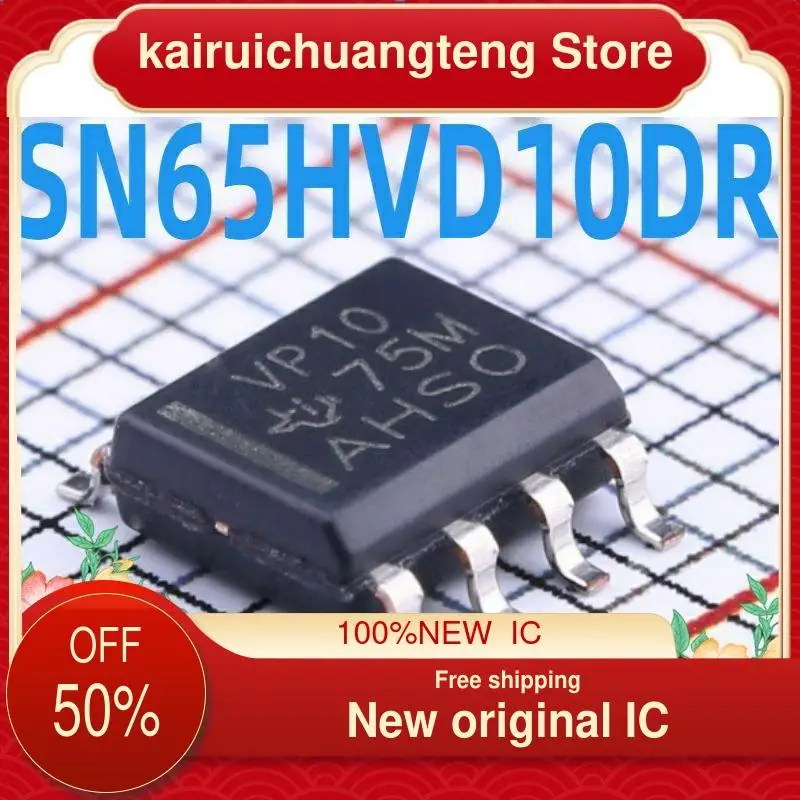 

(1 шт.) SN65HVD10DR VP10 SOP-8 RS-485/RS-422 новая Оригинальная интегральная схема