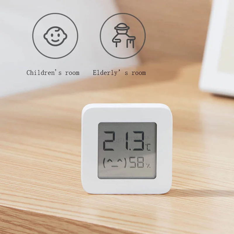 Цифровой термометр XIAOMI Bluetooth 2 ЖК-экрана беспроводной умный датчик температуры и