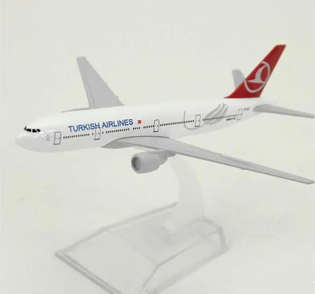 16CM without wheel 20 см Турецкие авиалинии Boeing 777 авиация металлическая модель 16 см модель самолета игрушки с колесом коллекционный подарок - Цвет: 16CM without wheel