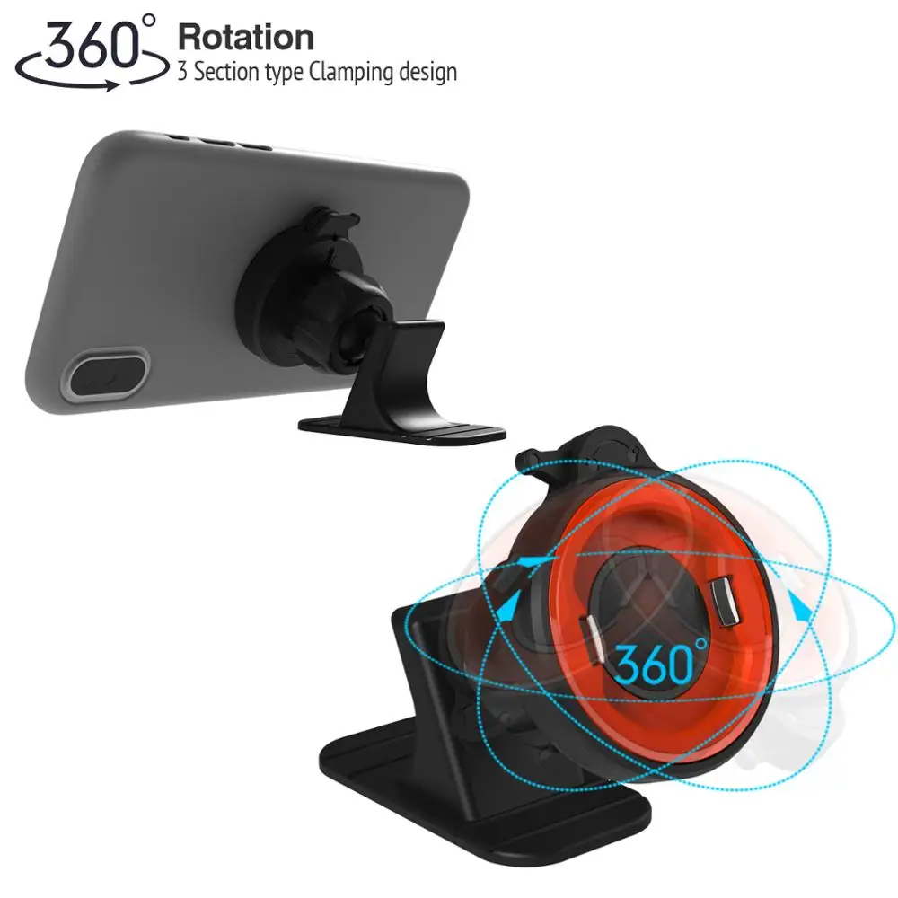 Universal Car Holder 360 Degree Rotate Car phone holder  For Phone Holder Dashboard Sticking Stand Mount Bracket