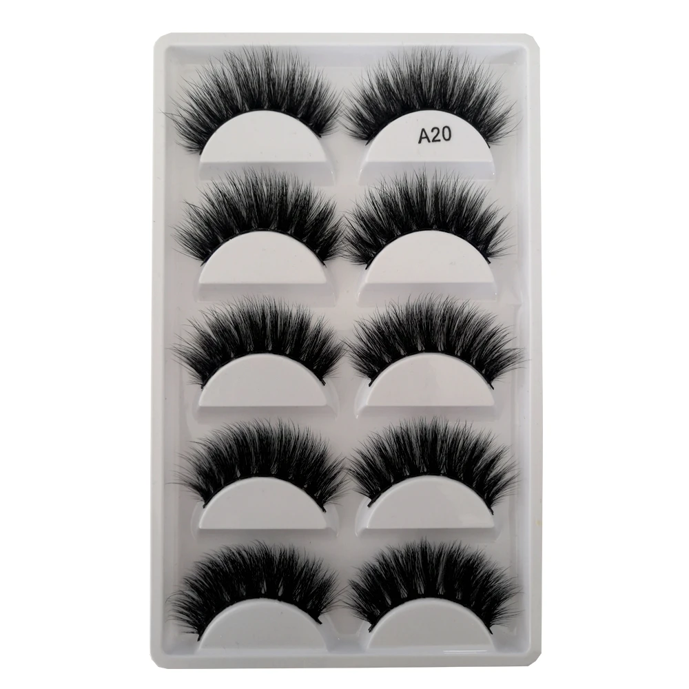 3D False mink eyelashes Long Thick Natural Individual Fake Eyelashes Extension Glue For Professional Set | Красота и здоровье