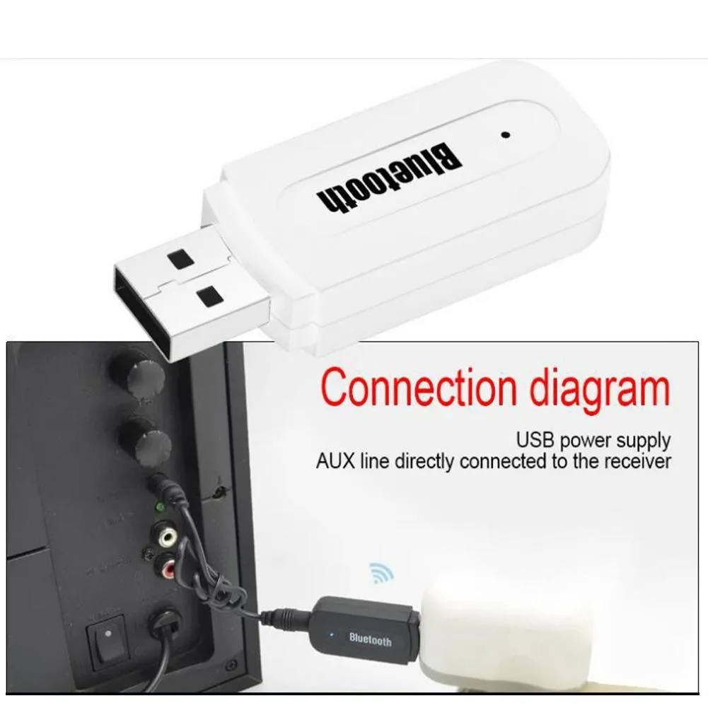 2 Цвета Bluetooth передатчик Беспроводной адаптер USB для мобильного телефона 3 5 мм