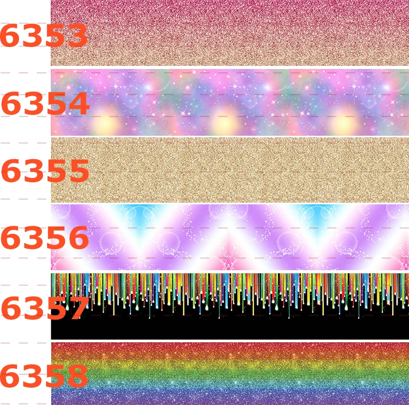 Winsome 50 ярдов 16 мм-75 мм Блестящая лента с разноцветным принтом Grosgrain FOE Ribbon | Дом и
