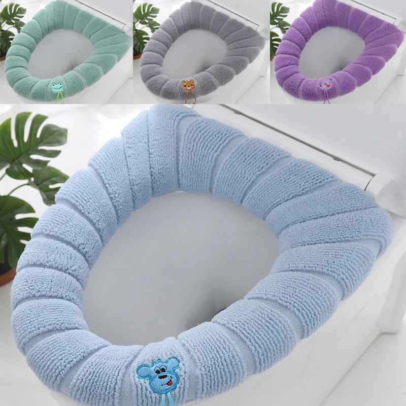 Утолщенная подушка для унитаза зимние мягкие Моющиеся Прокладки в скандинавском