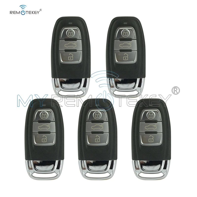 Remtekey 5 шт. 8T0959754C 434 МГц 3 кнопки умный дистанционный Автомобильный ключ для Audi A4 A6 Q5