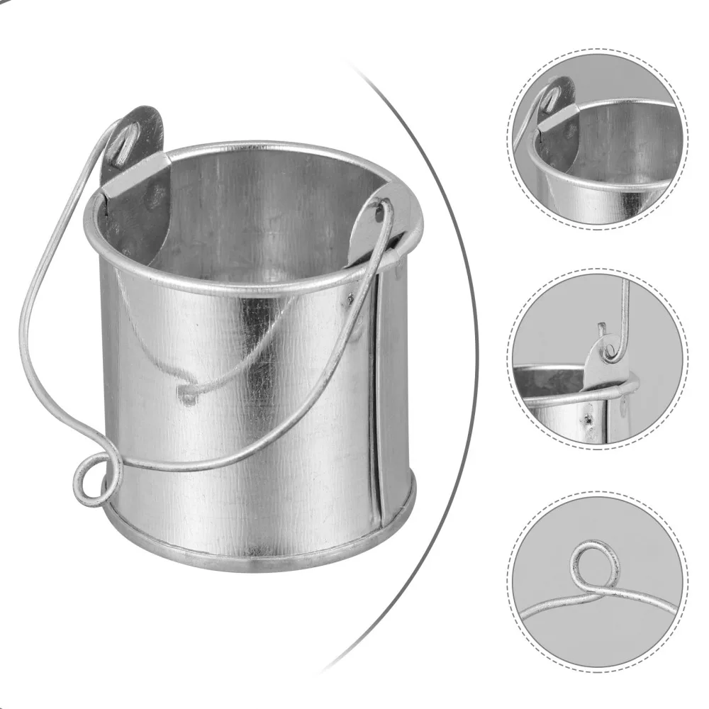 

3pcs Decorative Flower Vase Bucket Iron Art Flower Pot Floral Arrangement Holder