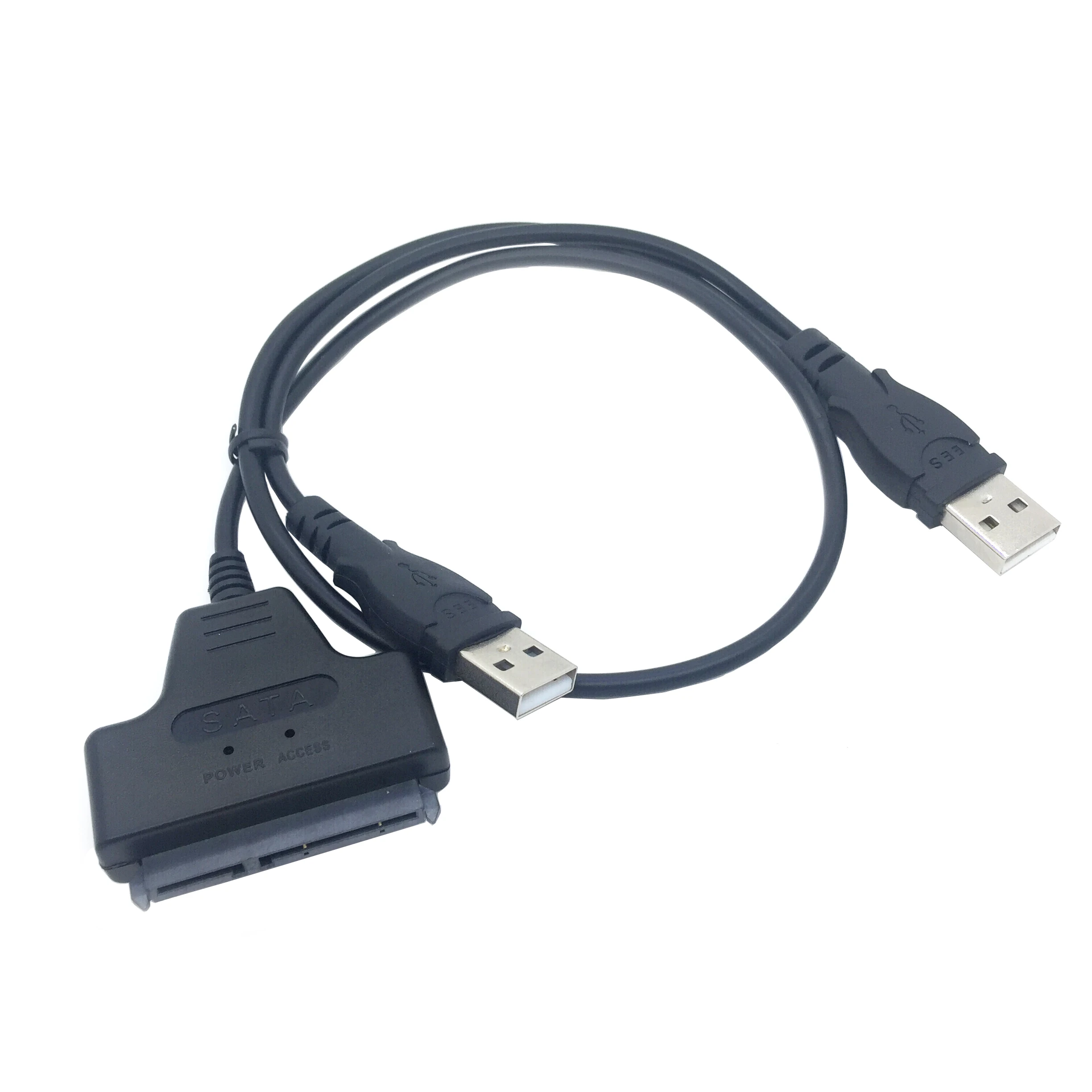 USB2.0 to SATA 22PIN male with USB power cable for 2.5 inch SSD HDD hardisk drive 20cm black color | Компьютеры и офис