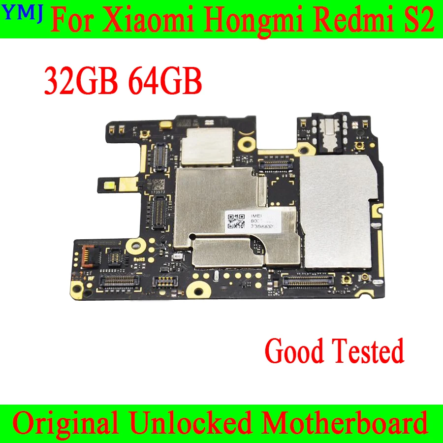 Оригинальная разблокированная материнская плата для Xiaomi Hongmi s2 Redmi 32 Гб 64 Мб ОС