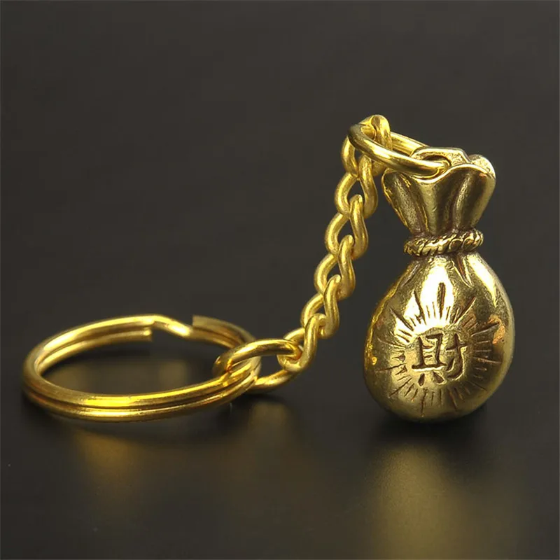 Ручная работа медная сумка для денег брелки подвески брелок ключей подарки пар