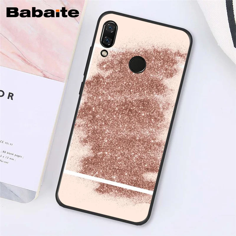 A15 Babaite Золотой Розовый Блестящий розовый Love Herat чехол для телефона для Xiaomi Redmi8 4X 6A S2 Go Redmi 5 5Plus Note4 5 7 Note8Pro - Цвет: A15