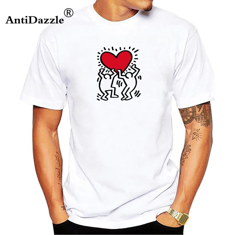 Antidazzle Кит Харинг мужские топы высокого качества дизайн футболка| |