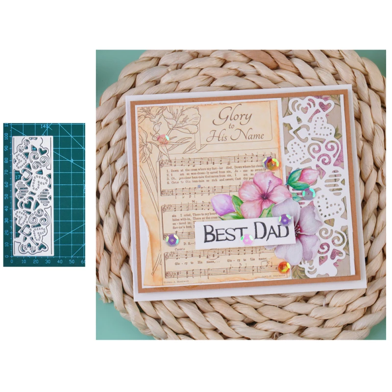 

InLoveArts Love Heart Frame Metal Cutting Dies Rectangle Scrapbooking Embossing Folder DIY Decor Scrapbooking Template Stencils