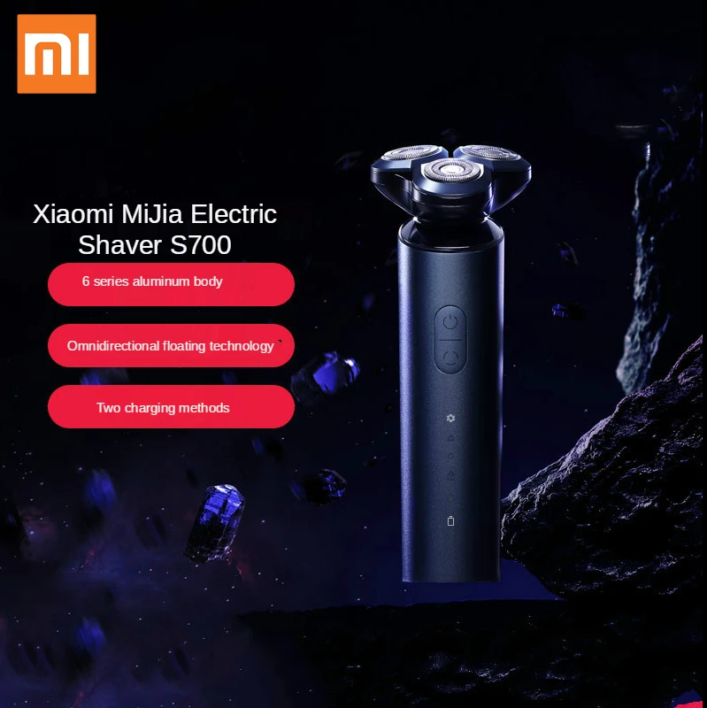 Elétrico de Barbear dos Homens Todo o Corpo Xiaomi Mijia Barbeador Elétrico Recarregável Portátil Lâmina Cerâmica Alumínio S700
