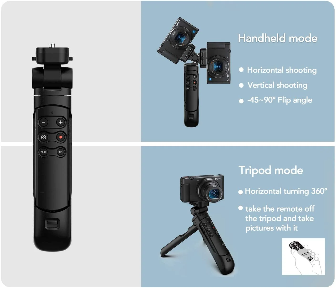Мини-штатив с беспроводным захватом и дистанционным управлением для камер Sony Canon