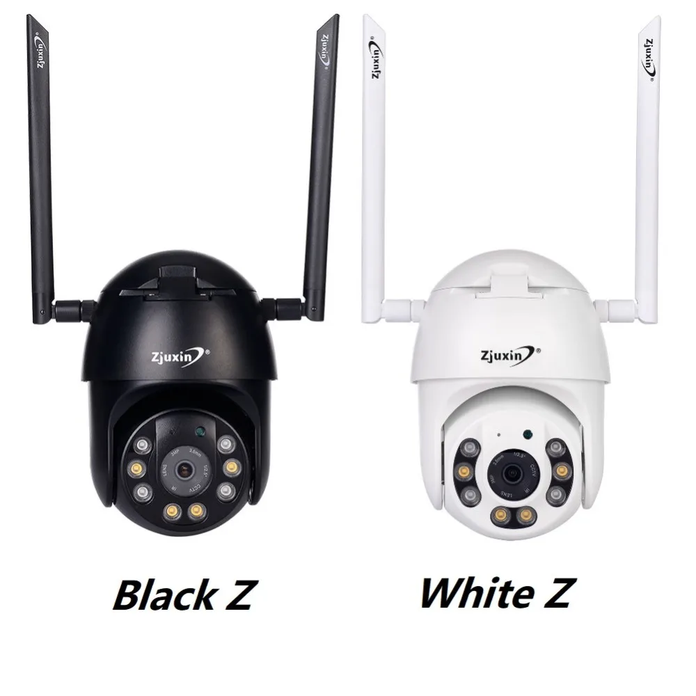 Zjuxin PTZ IP камера WiFi HD1080P Беспроводная Проводная PTZ наружная CCTV камера безопасности двойной светильник обнаружения человека AI облачная камера