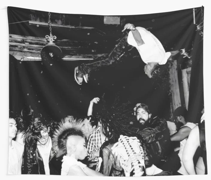 

Black and White Dance Hall Tapestry Background Wall Covering Home Decoration Blanket Bedroom Wall Hanging Tapestries
