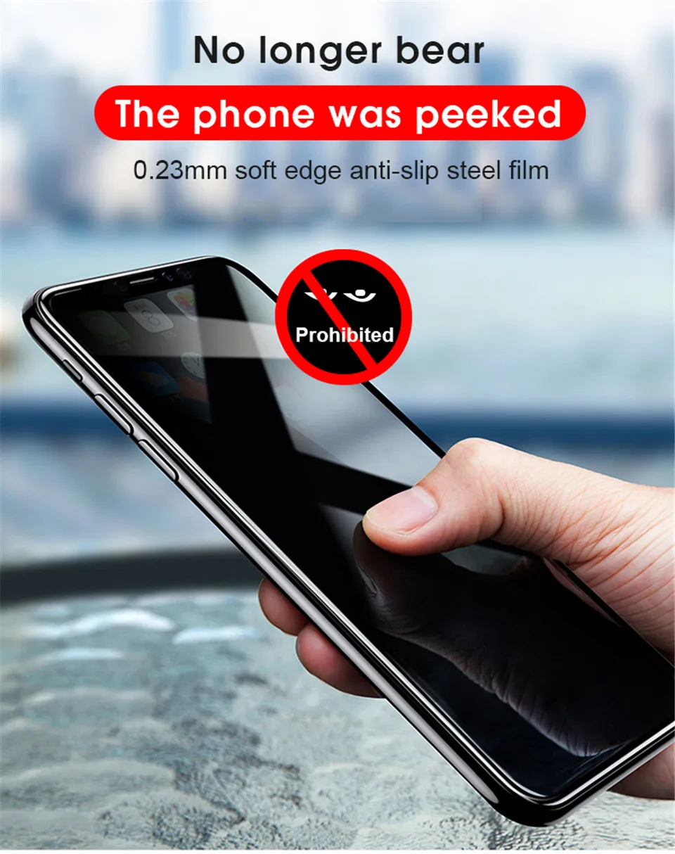 Антишпионское закаленное стекло на для iPhone 11 Pro X XS Max XR Защитное стекло для сохранения личной информации пленка для iPhone 7 6 6S 8 Plus защитное стекло на для айфон 11 Pro X XR XS MAX 7 8 6 6S плюс