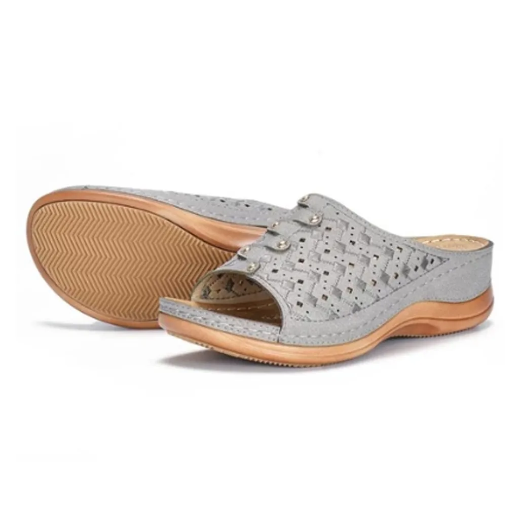 

Women PU Leather Shoes Comfy Platform Flat Sole Ladies Casual Soft Big Toe Foot Correction Sandal Orthopedic Bunion Corrector