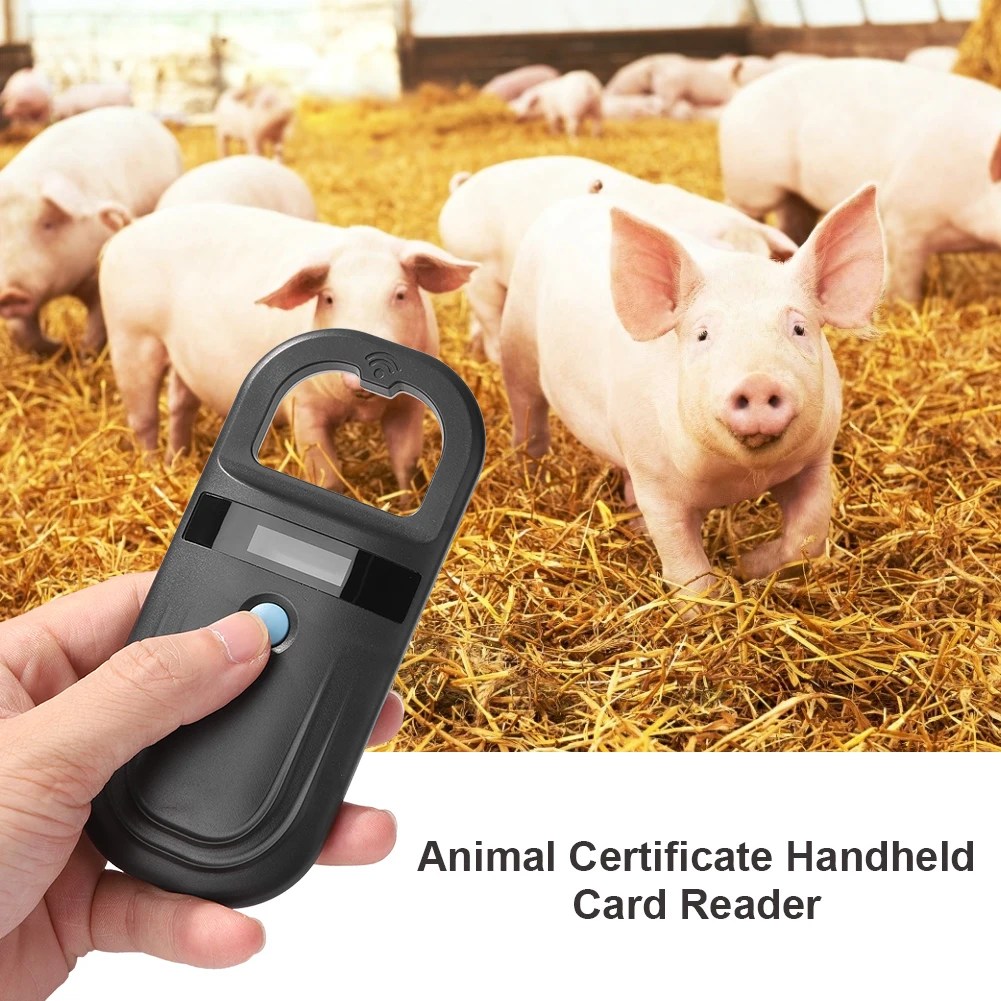 

ID Chip Scanner Pet Certificate Handheld USB Dog Cat Animal Portable Reader Scanner RFID Card Reader Scanner Identification Tag