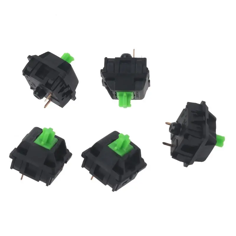 

5Pcs Greetech Green Switches Axis for Razer Gaming Mechanical Keyboard for Cherry MX 3pin Switch