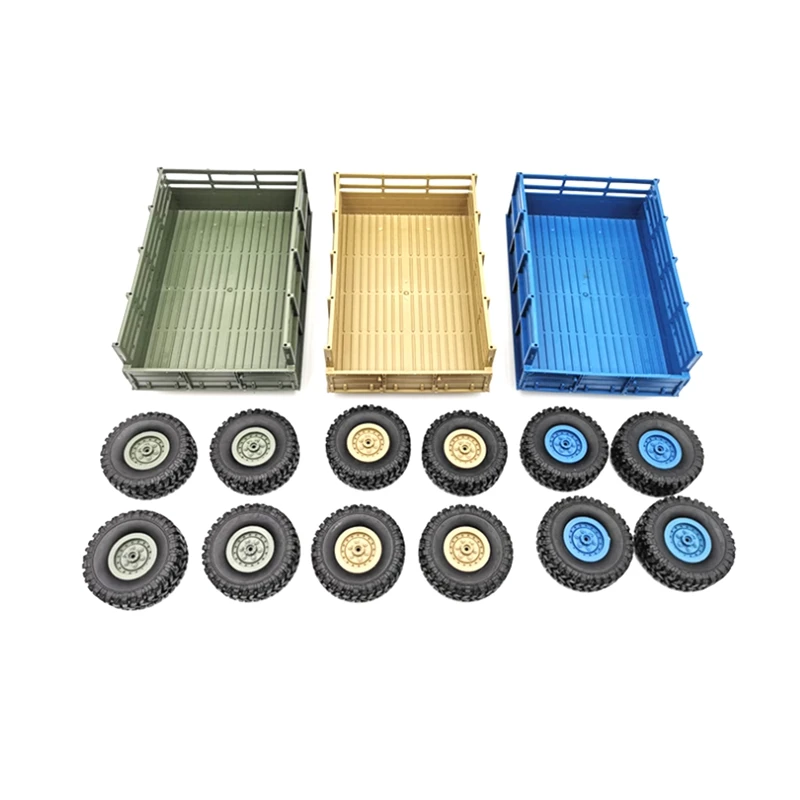 

4 Wheel Trailer Toy Modified Parts DIY Accessories for WPL B14 B16 B24 C14 C24 RC Car Truck Toy