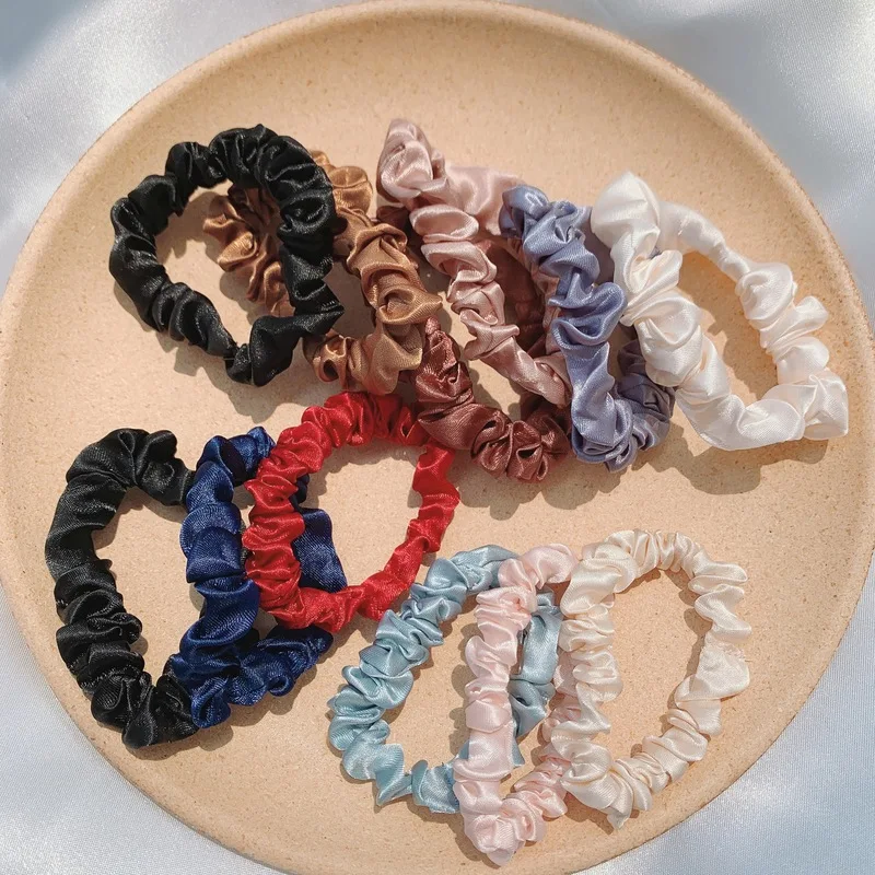 

4/6 Pcs/Set Woman Fashion Scrunchies Velvet Hair Ties Girls Ponytail Holders Rubber Band Elastic Hairband Hair Accessories