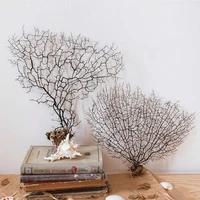 natural shells sea willow tree sea iron tree coral branch red willow fish tanks aquarium landscaping home decoration wall