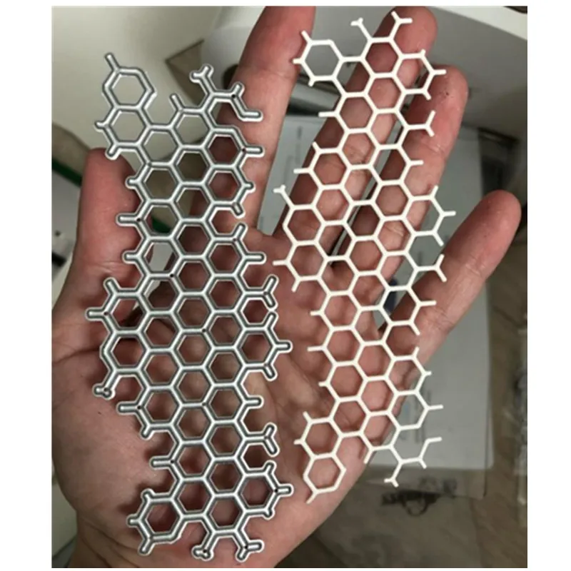 Металлические штампы для рукоделия сотовый фон рамка украшение скрапбукинг