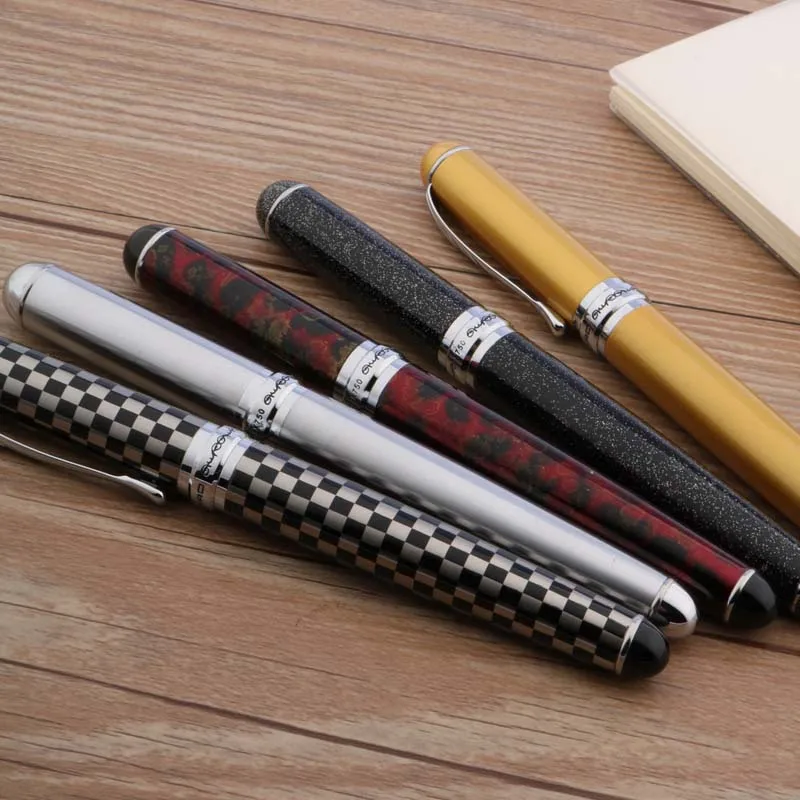 JINHAO X750 металлическая Яркая Серебряная перьевая ручка