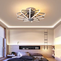 led ceiling fan with lamp remote control bedroom decorative fan restaurant lamp 110v 220v ceiling fan free delivery