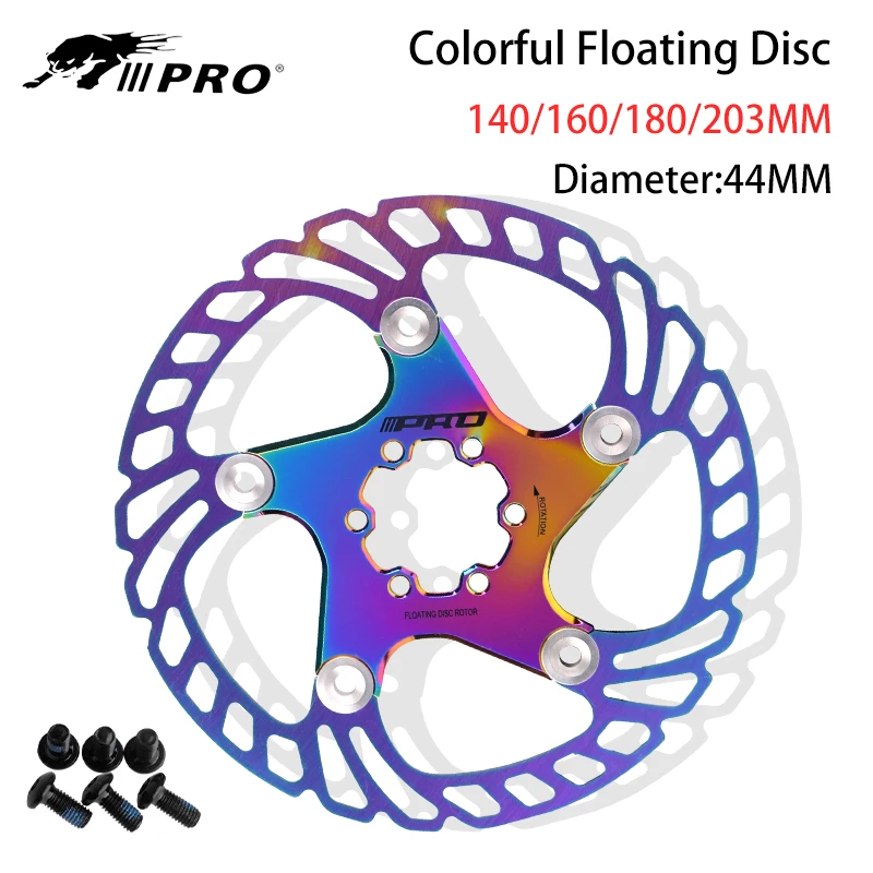 Цветной тормозной диск IIIPRO для горного велосипеда алюминиевый сплав шесть