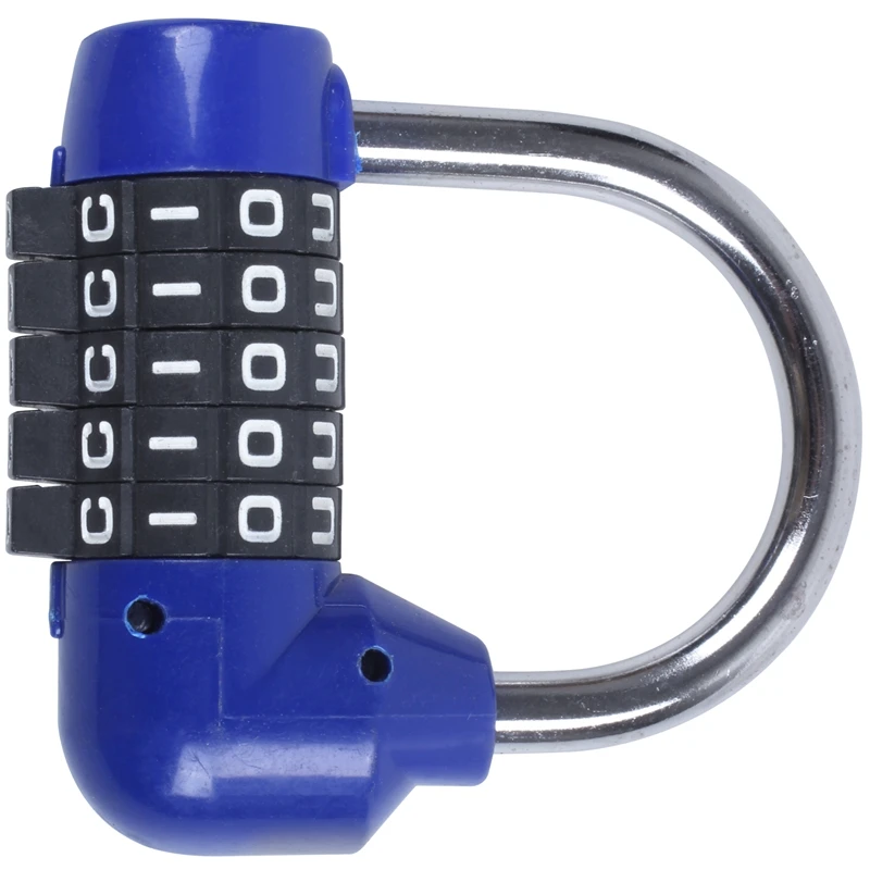 Комбинированный чемодан с паролем 5 букв синий|Замки| |