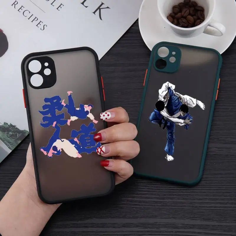 

Judo jiu jitsu Taekwondo kung fu Phone Case matte transparent For iphone 7 8 11 12 13 plus mini x xs xr pro max cover