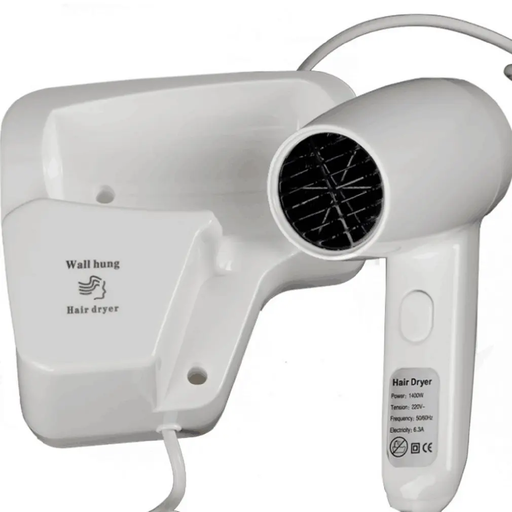 

220V 1200W Negative Ion Wall Mounted Hair Dryer Blower Hotel Home With Holder EU Plug Hair Dryer Blower Hair Drying Tool