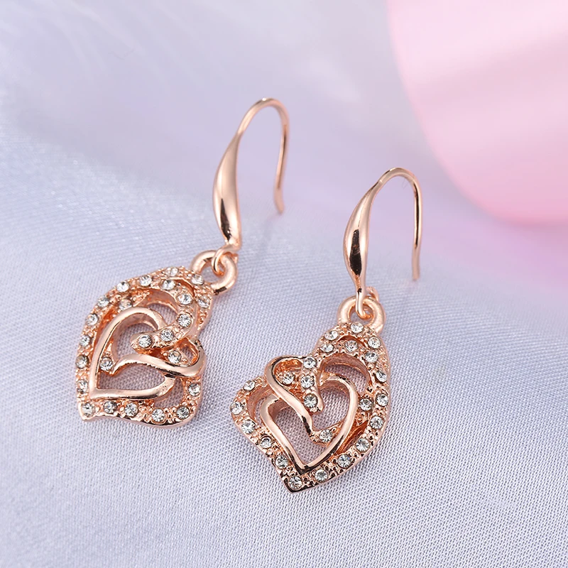 Комплект из колье серёг кольца и с розовым кристаллом|costume jewelry|fashion costume jewelryafrican
