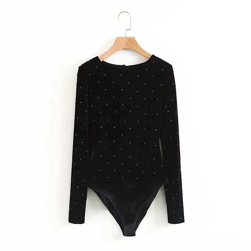 Элегантный женский боди-кон с открытой спиной и объемными ромперами, летний комбинезон с длинным рукавом на 2018 год.