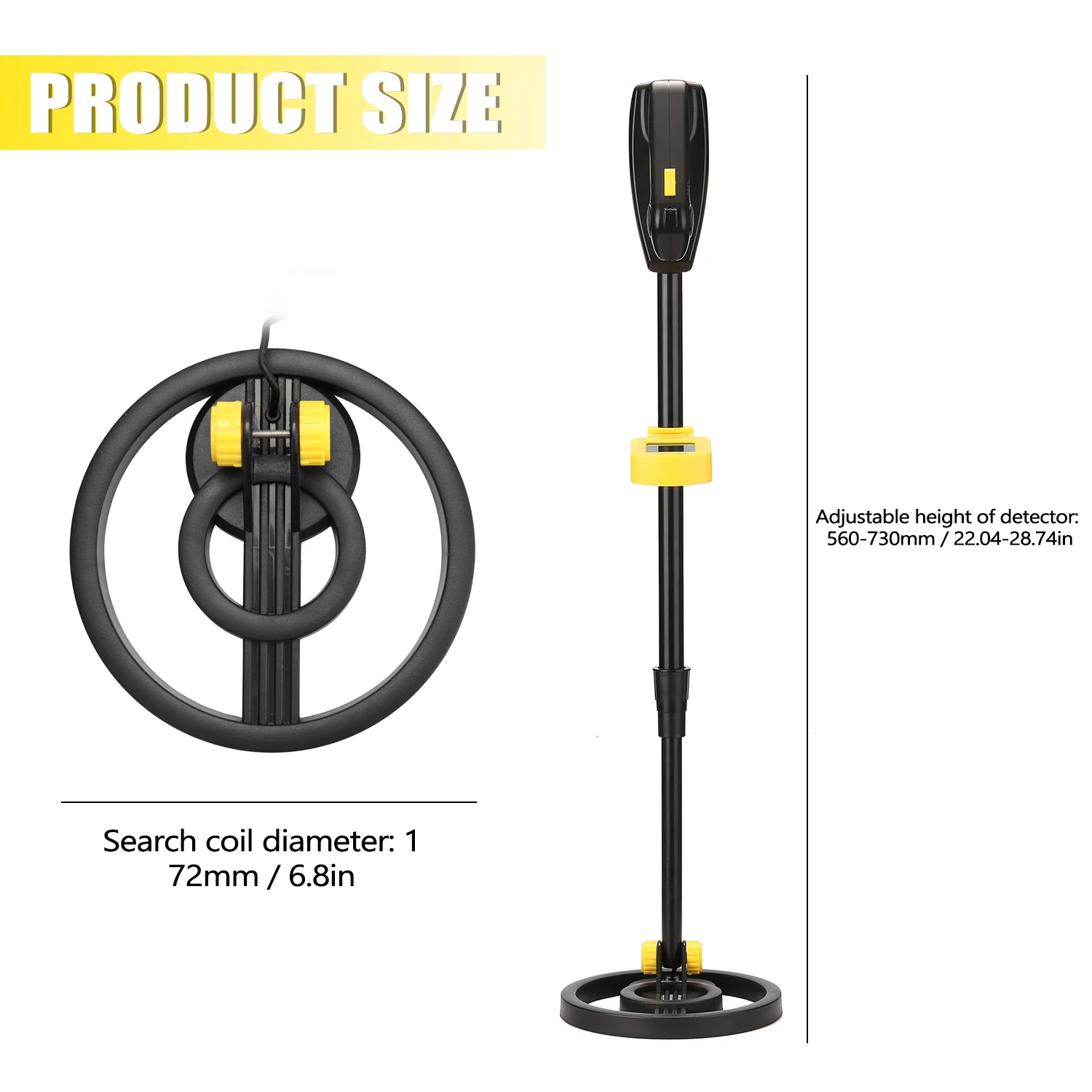 Детский металлоискатель со звуковой сигнализацией и светодиодной