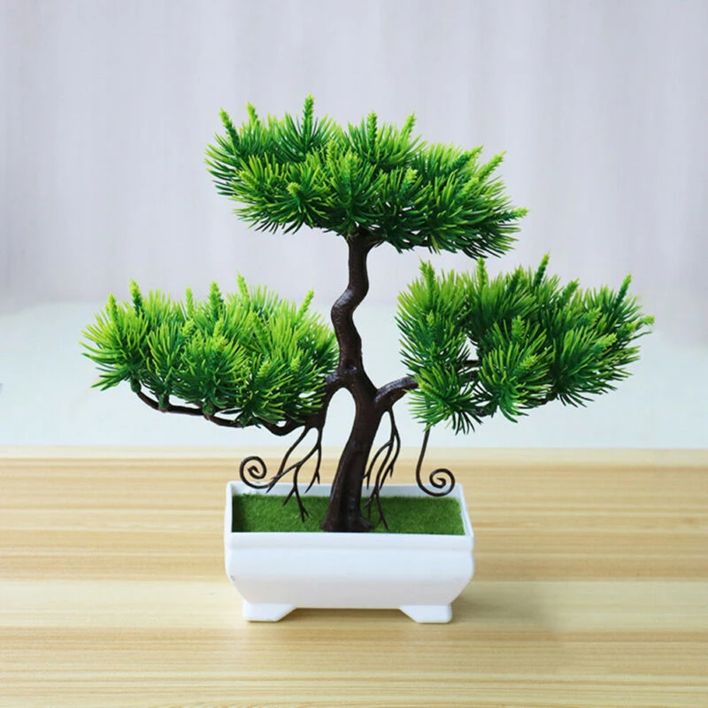 Искусственный бонсай имитация горшечного растения мини сосны украшения для дома