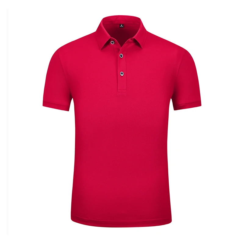 

210g solid color Lapel short sleeve polo shirt